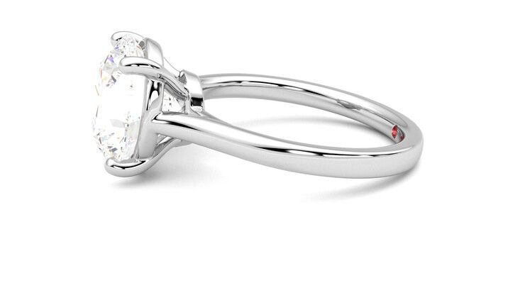 Taylor & Hart Hope Round Engagement Ring 360 degree image 21