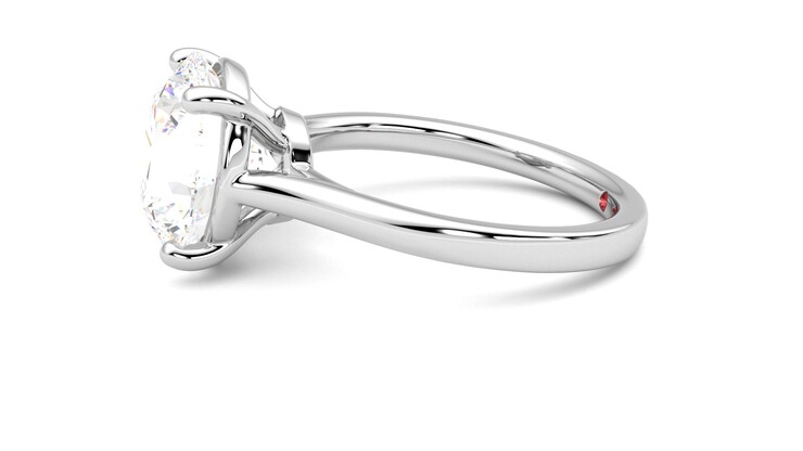 Taylor & Hart Hope Round Engagement Ring 360 degree image 21