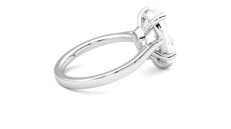 Taylor & Hart Hope Pear Engagement Ring 360 degree image 11