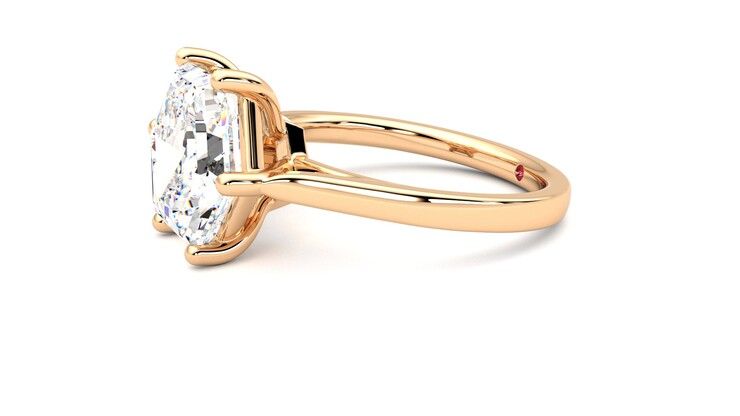 Taylor & Hart Hope Hexagonal Engagement Ring 360 degree image 22