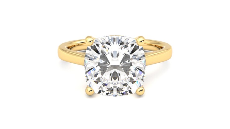Taylor & Hart Hope Cushion Engagement Ring 360 degree image 0
