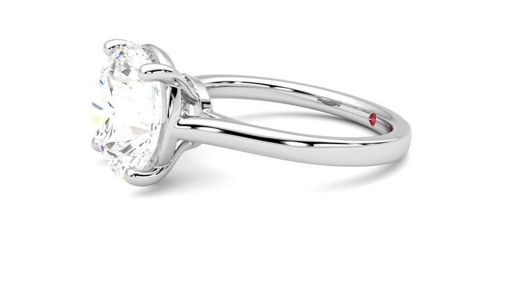Taylor & Hart Hope Round Engagement Ring 360 degree image 22