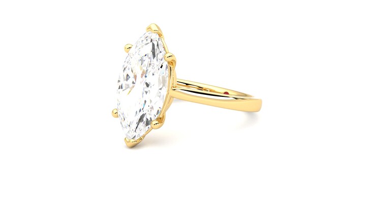 Taylor & Hart Hope Marquise Engagement Ring 360 degree image 24