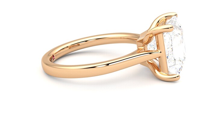 Taylor & Hart Hope Princess Engagement Ring 360 degree image 9
