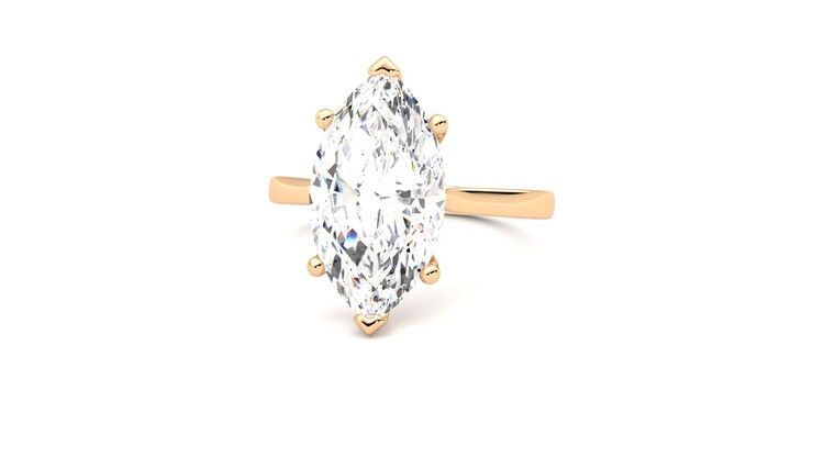 Taylor & Hart Hope Marquise Engagement Ring 360 degree image 27