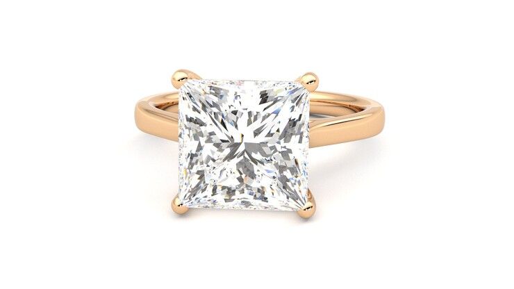 Taylor & Hart Hope Princess Engagement Ring 360 degree image 28