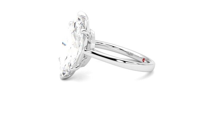 Taylor & Hart Hope Marquise Engagement Ring 360 degree image 22
