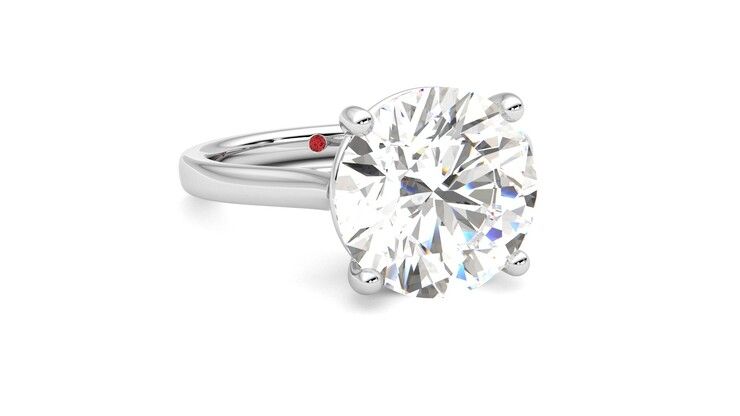 Taylor & Hart Hope Round Engagement Ring 360 degree image 4