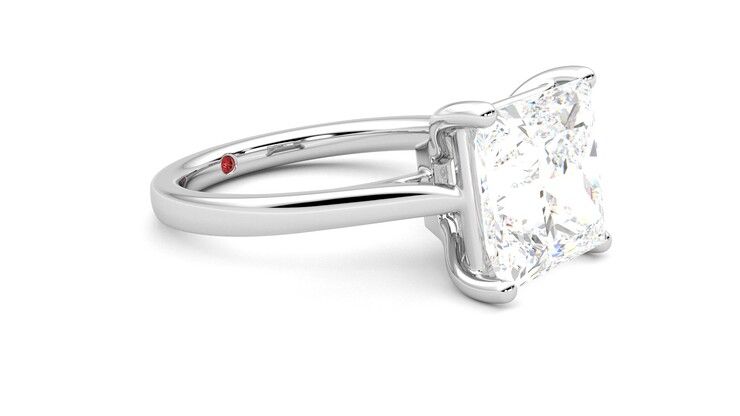 Taylor & Hart Hope Princess Engagement Ring 360 degree image 7