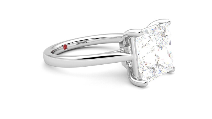 Taylor & Hart Hope Princess Engagement Ring 360 degree image 7