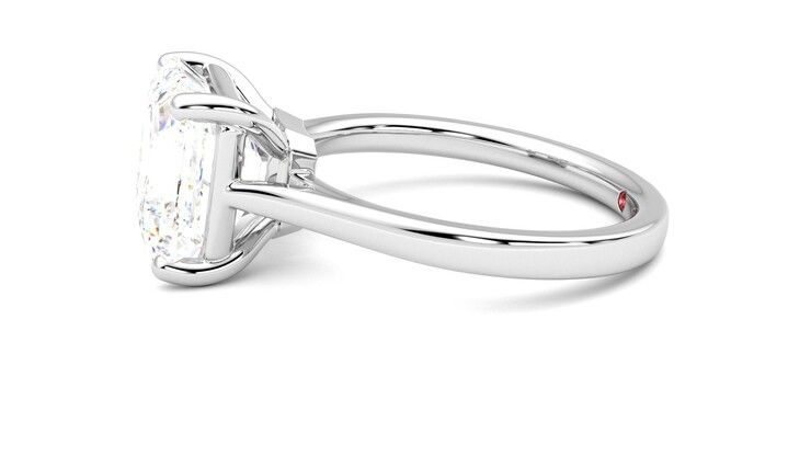 Taylor & Hart Hope Asscher Engagement Ring 360 degree image 21