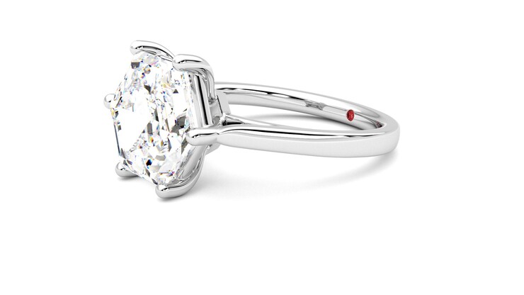 Taylor & Hart Hope Hexagonal Engagement Ring 360 degree image 23