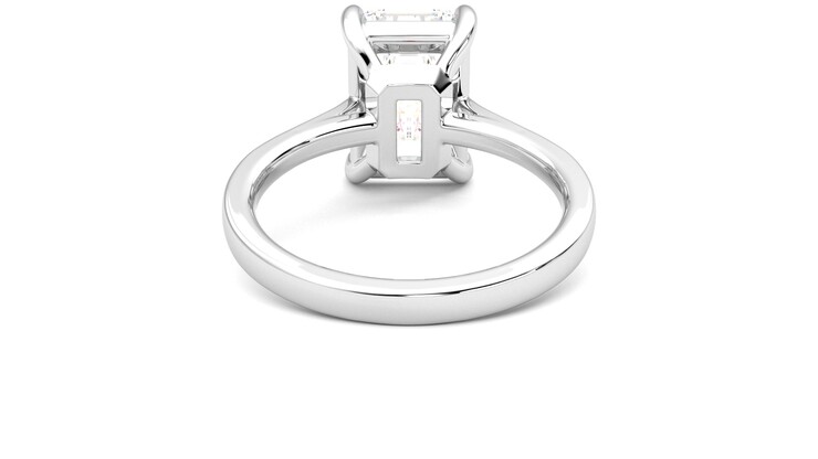 Taylor & Hart Hope Emerald Engagement Ring 360 degree image 15