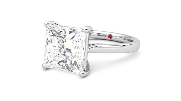 Taylor & Hart Hope Princess Engagement Ring 360 degree image 25