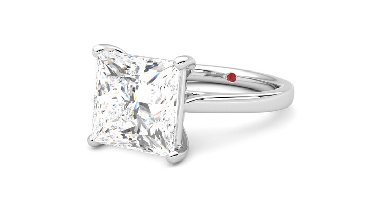 Taylor & Hart Hope Princess Engagement Ring 360 degree image 25