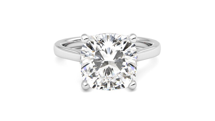Taylor & Hart Hope Cushion Engagement Ring 360 degree image 1