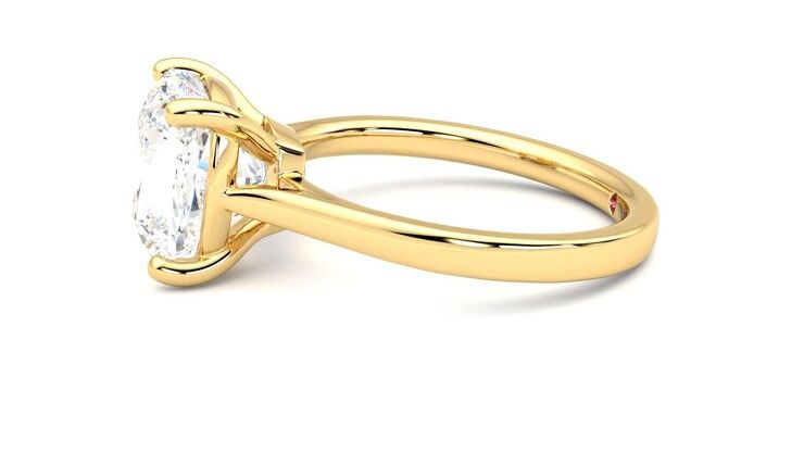 Taylor & Hart Hope Cushion Engagement Ring 360 degree image 21