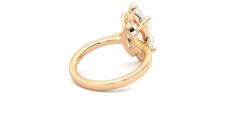 Taylor & Hart Hope Marquise Engagement Ring 360 degree image 13