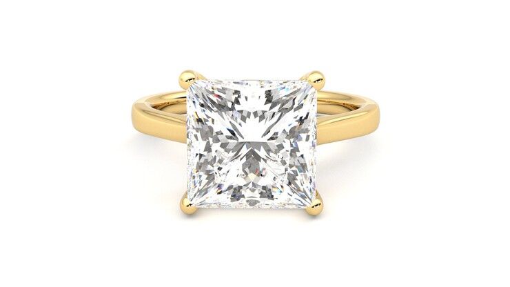 Taylor & Hart Hope Princess Engagement Ring 360 degree image 29