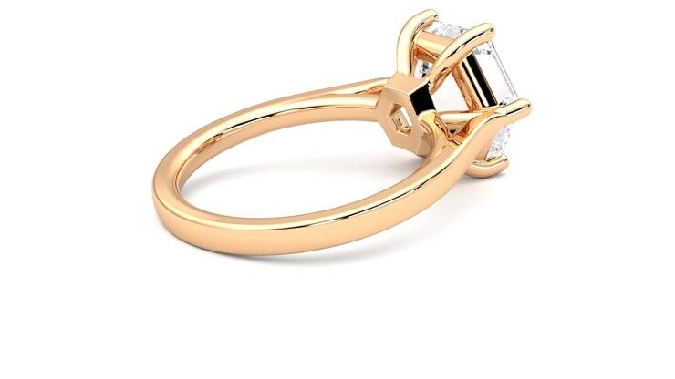 Taylor & Hart Hope Hexagonal Engagement Ring 360 degree image 12