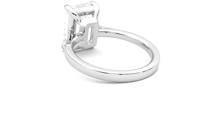 Taylor & Hart Hope Emerald Engagement Ring 360 degree image 17