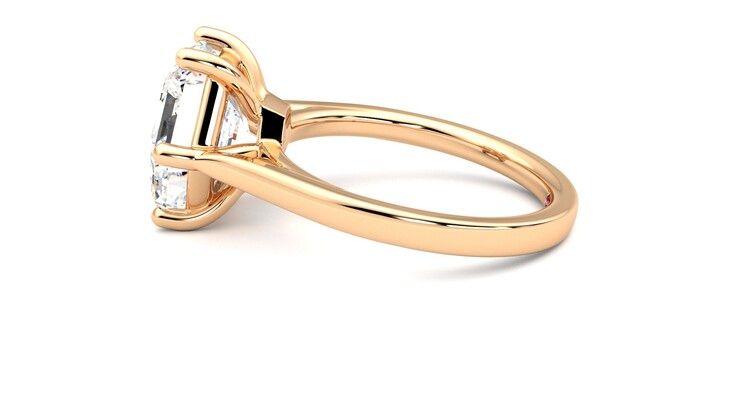 Taylor & Hart Hope Hexagonal Engagement Ring 360 degree image 20