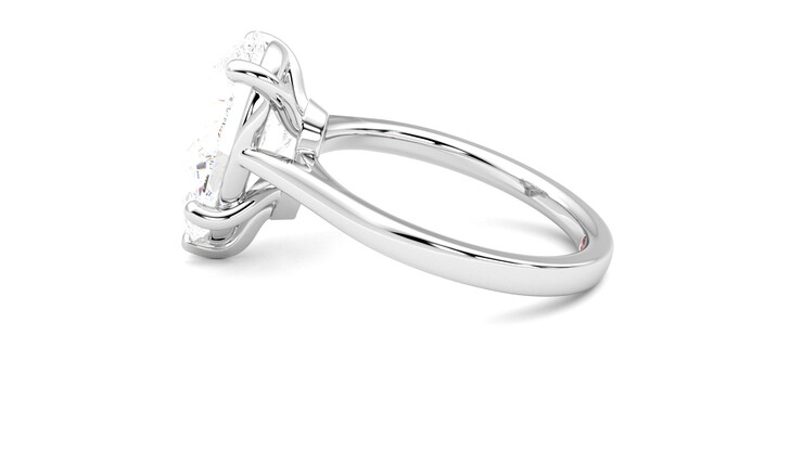 Taylor & Hart Hope Pear Engagement Ring 360 degree image 20