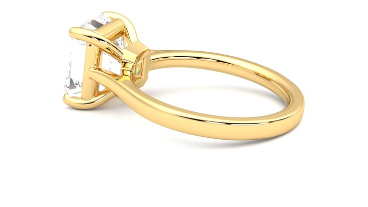 Taylor & Hart Hope Asscher Engagement Ring 360 degree image 19