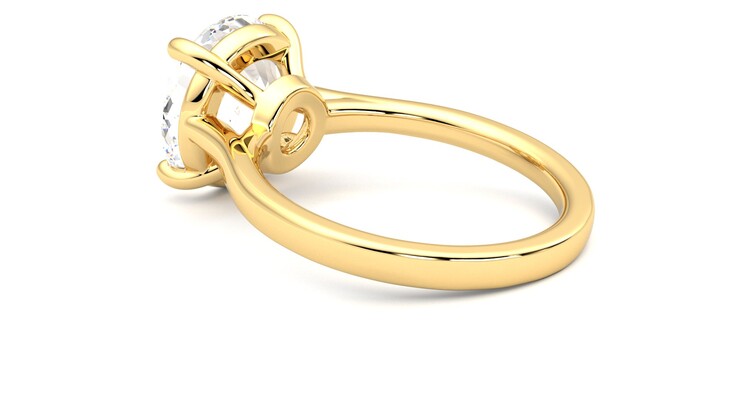 Taylor & Hart Hope Round Engagement Ring 360 degree image 18