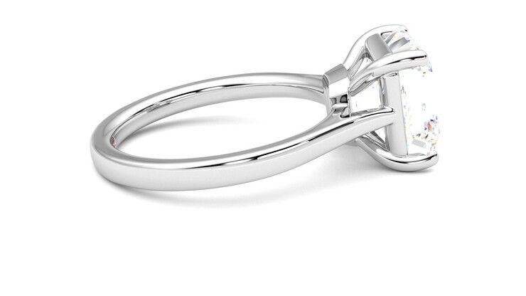 Taylor & Hart Hope Asscher Engagement Ring 360 degree image 10