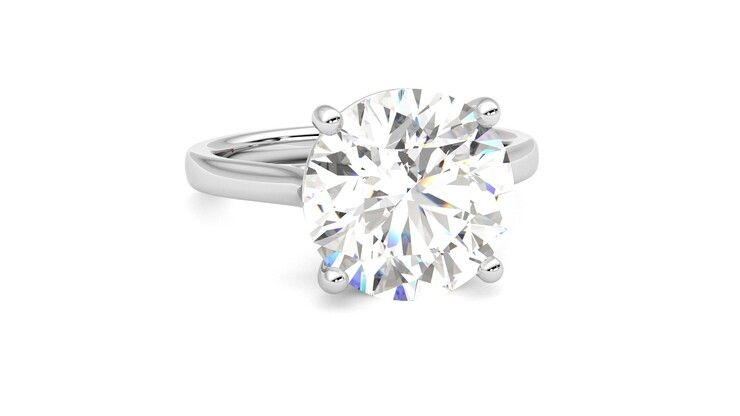Taylor & Hart Hope Round Engagement Ring 360 degree image 3