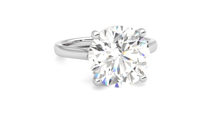 Taylor & Hart Hope Round Engagement Ring 360 degree image 3