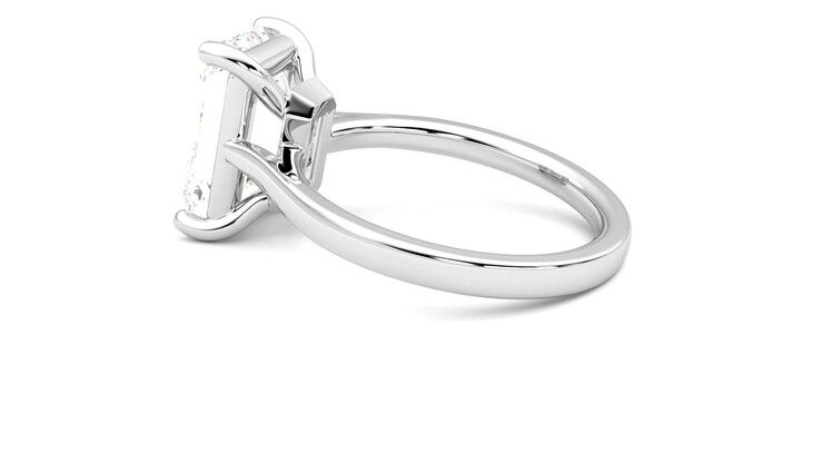 Taylor & Hart Hope Emerald Engagement Ring 360 degree image 19