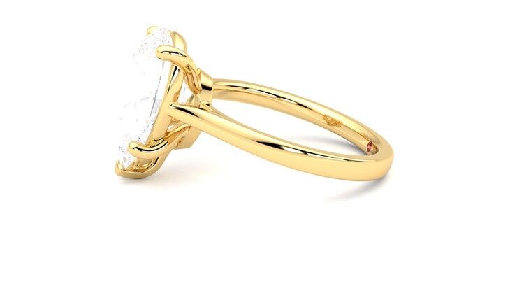 Taylor & Hart Hope Pear Engagement Ring 360 degree image 21
