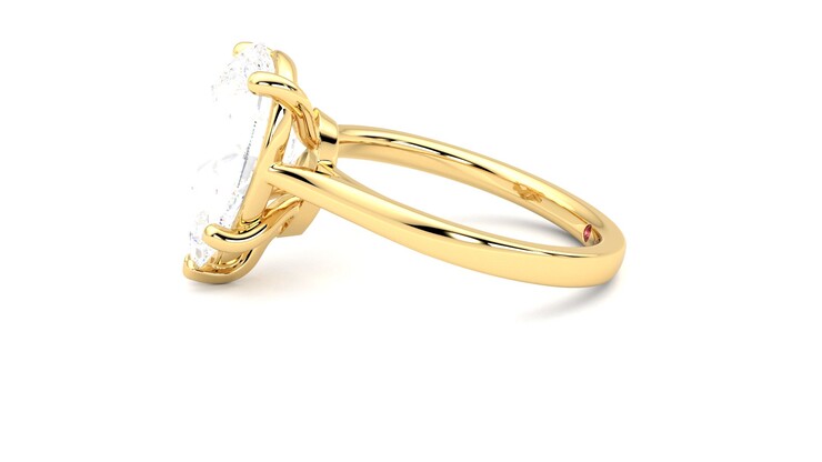 Taylor & Hart Hope Pear Engagement Ring 360 degree image 21