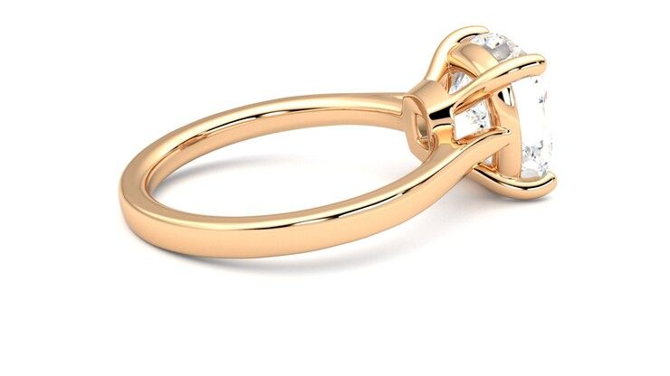Taylor & Hart Hope Cushion Engagement Ring 360 degree image 11