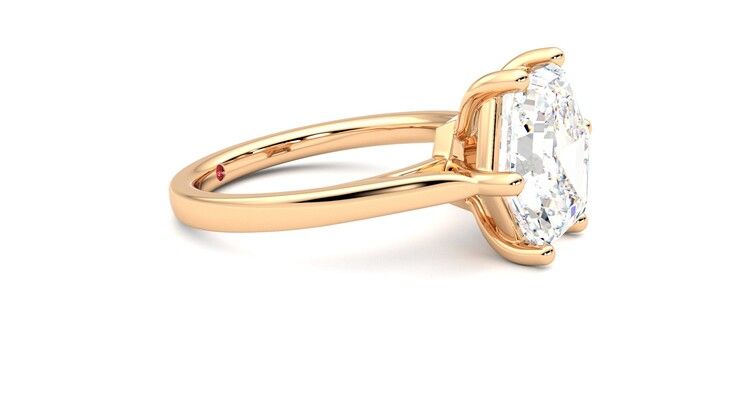 Taylor & Hart Hope Hexagonal Engagement Ring 360 degree image 8