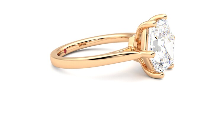 Taylor & Hart Hope Hexagonal Engagement Ring 360 degree image 8