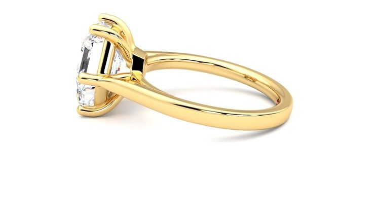 Taylor & Hart Hope Hexagonal Engagement Ring 360 degree image 20