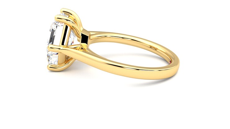 Taylor & Hart Hope Hexagonal Engagement Ring 360 degree image 20