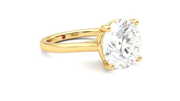 Taylor & Hart Hope Round Engagement Ring 360 degree image 6