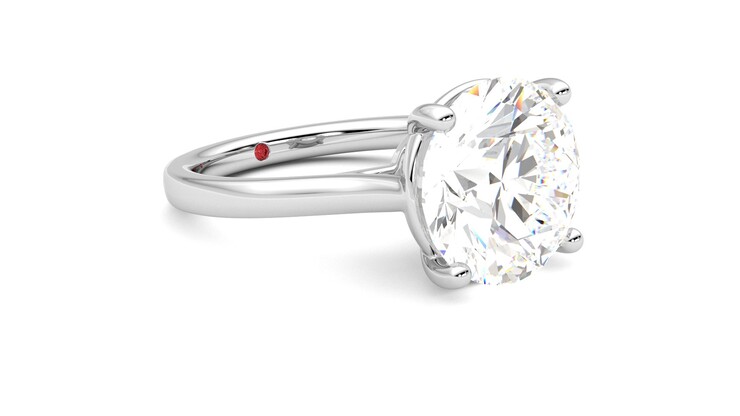 Taylor & Hart Hope Round Engagement Ring 360 degree image 6