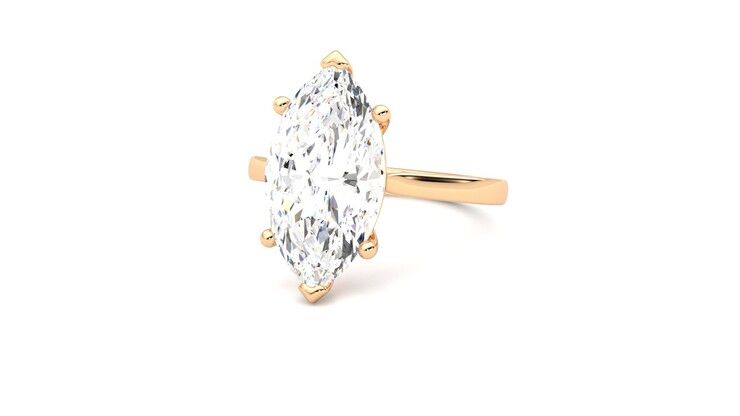 Taylor & Hart Hope Marquise Engagement Ring 360 degree image 26
