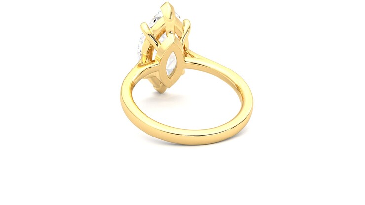 Taylor & Hart Hope Marquise Engagement Ring 360 degree image 16