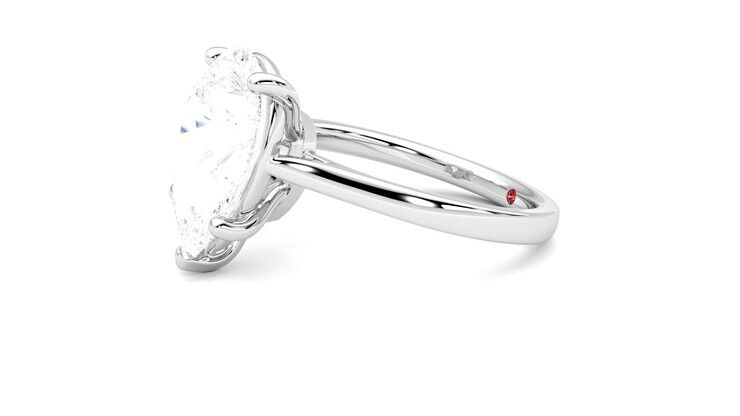 Taylor & Hart Hope Pear Engagement Ring 360 degree image 22