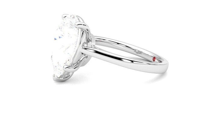Taylor & Hart Hope Pear Engagement Ring 360 degree image 22