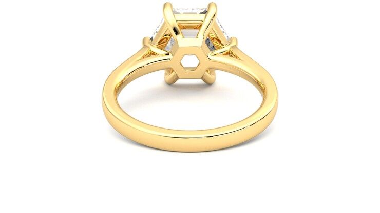 Taylor & Hart Hope Hexagonal Engagement Ring 360 degree image 15