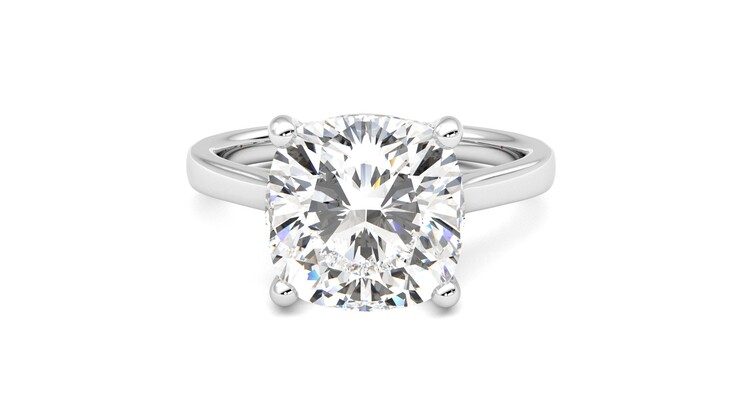 Taylor & Hart Hope Cushion Engagement Ring 360 degree image 29