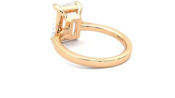 Taylor & Hart Hope Emerald Engagement Ring 360 degree image 17