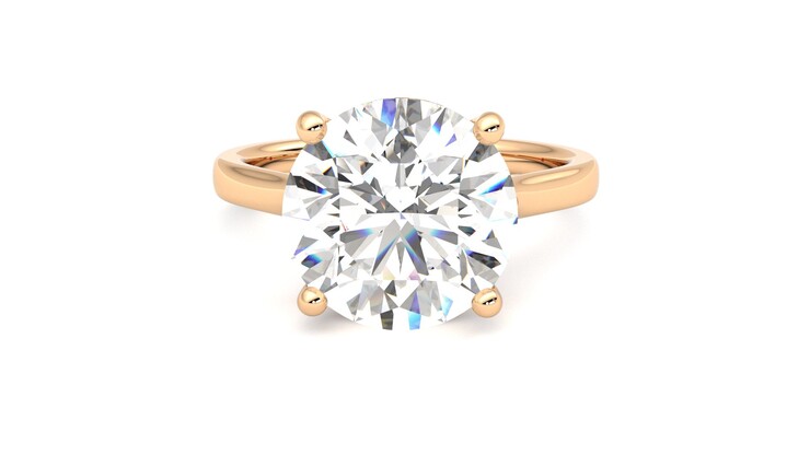 Taylor & Hart Hope Round Engagement Ring 360 degree image 29